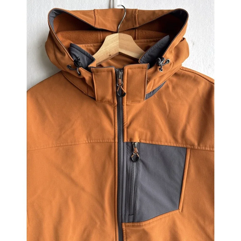 NWT Duluth Trading Co Black Hills Windfront Zip Off Hooded Jacket Men's Large